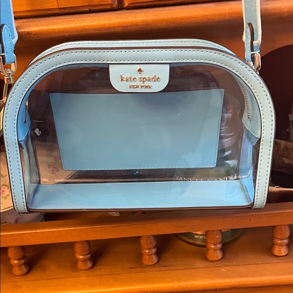 Kate Spade Light Blue Transparent Crossbody Bag